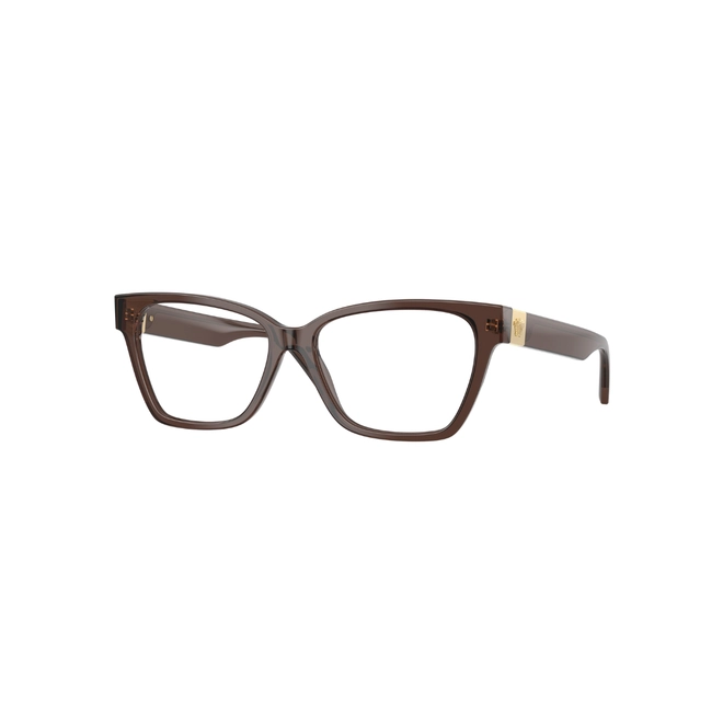 Óculos de Grau Versace 0VE3382 5332 55 Acetato Marrom Transparente 1