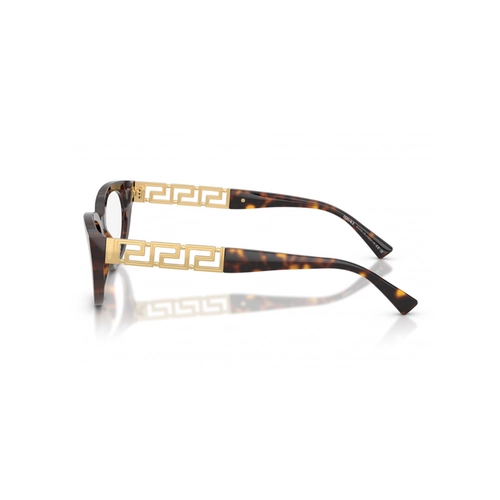 Óculos de Grau Versace 0VE3383 108 54 Acetato Marrom Mesclado