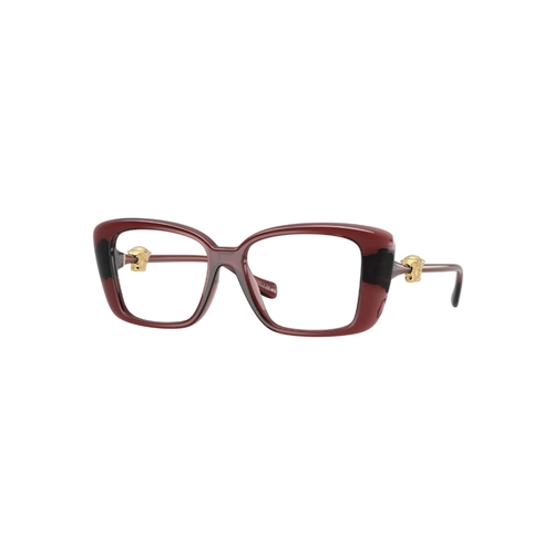 Óculos de Grau Versace 0VE3385U 5539 53 Acetato Vermelho Mesclado