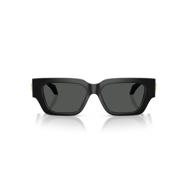 Óculos de Sol Versace 0VE4497U GB1/8753 Acetato Preto com lentes na cor Cinza 2
