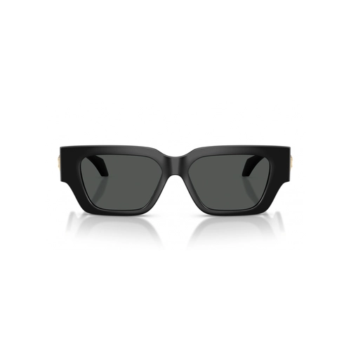 Óculos de Sol Versace 0VE4497U GB1/8753 Acetato Preto com lentes na cor Cinza