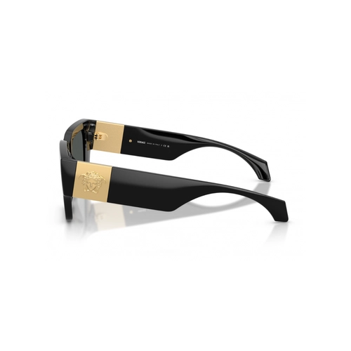 Óculos de Sol Versace 0VE4497U GB1/8753 Acetato Preto com lentes na cor Cinza