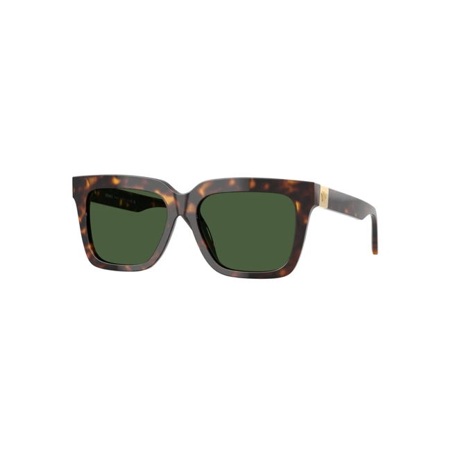 Óculos de Sol Versace 0VE4498 108/7155 Acetato Marrom Mesclado com lentes na cor Verde 1
