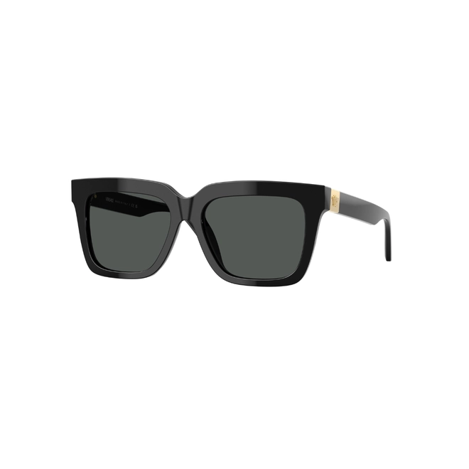 Óculos de Sol Versace 0VE4498 GB1/8755 Acetato Preto com lentes na cor Cinza 1