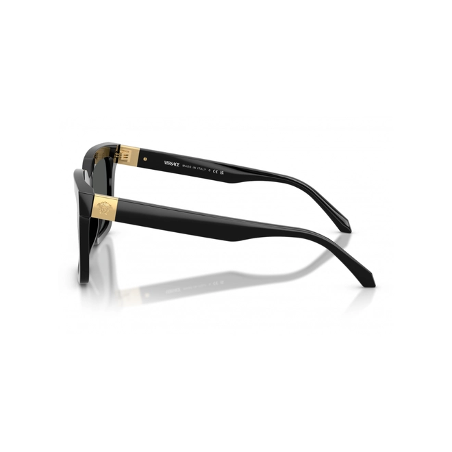 Óculos de Sol Versace 0VE4498 GB1/8755 Acetato Preto com lentes na cor Cinza 3