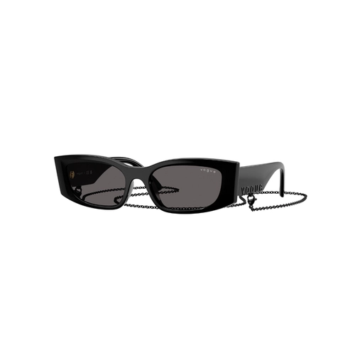 Óculos de Grau Vogue 0VO5655SU W44/8753 Acetato Preto com lentes na cor Cinza