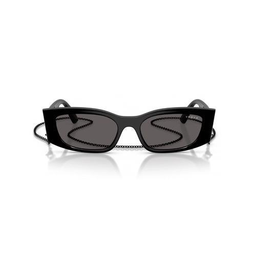 Óculos de Grau Vogue 0VO5655SU W44/8753 Acetato Preto com lentes na cor Cinza