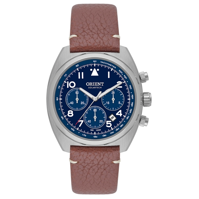 Relógio Orient Solartech Cronógrafo Masculino - MBSCC069 D2NX Azul 1
