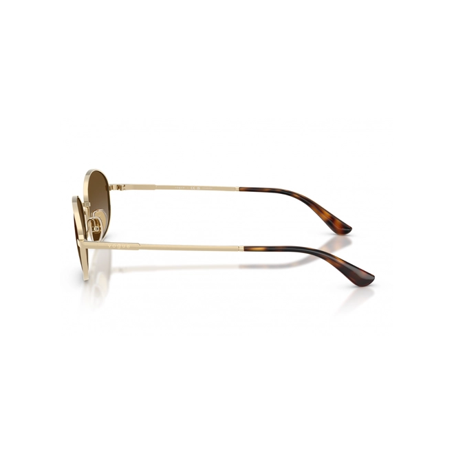 Óculos de Sol Vogue 0VO4323S 848/T556 Metal Dourado com lentes na cor Marrom Degradê 4