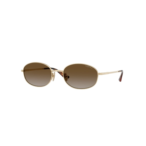Óculos de Sol Vogue 0VO4323S 848/T556 Metal Dourado com lentes na cor Marrom Degradê