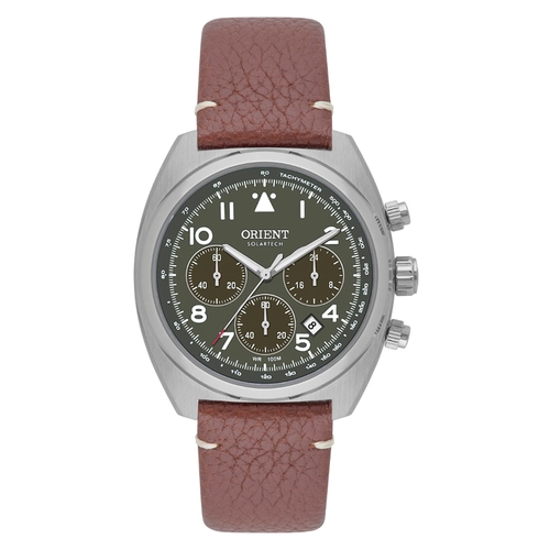 Relógio Orient Solartech Cronógrafo Masculino - MBSCC069 E2NX Verde