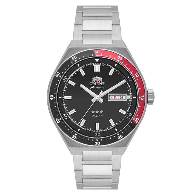 Relógio Orient Automático 3 Estrelas Heritage - YN6SS003 PVSX Preto 1