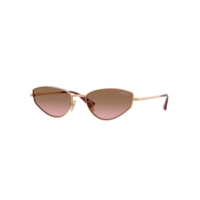 Óculos de Sol Vogue 0VO4339S 51521456 Metal Rose com lentes na cor Rosa Degradê 1