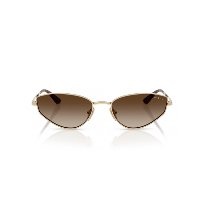 Óculos de Sol Vogue 0VO4339S 848/1356 Acetato Dourado com lentes na cor Marrom Degradê 2