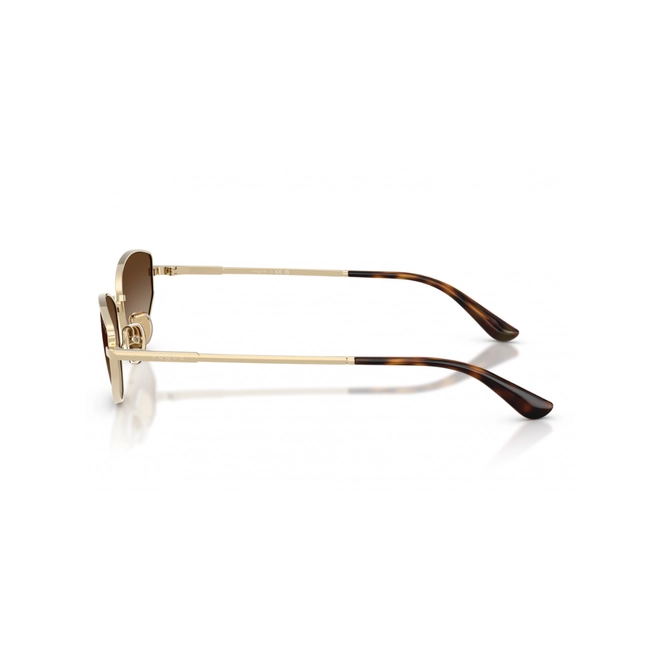 Óculos de Sol Vogue 0VO4339S 848/1356 Acetato Dourado com lentes na cor Marrom Degradê 4