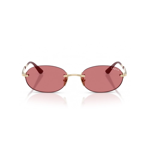 Óculos de Sol Vogue 0VO4342S 848/7555 Metal Dourado com lentes na cor Vermelho