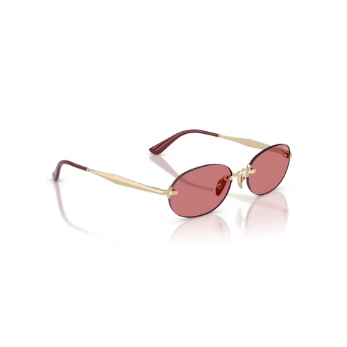 Óculos de Sol Vogue 0VO4342S 848/7555 Metal Dourado com lentes na cor Vermelho