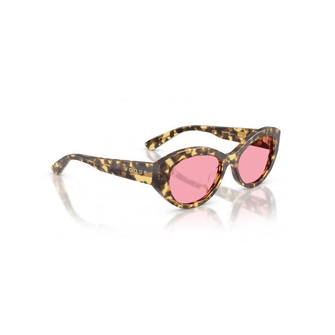 Óculos de Sol Vogue 0VO5659SU 32418452 Acetato Marrom Mesclado com lentes na cor Rosa 3
