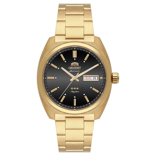 Relógio Orient Automático 3 Estrelas Heritage - YN6GG001 G1KX Preto
