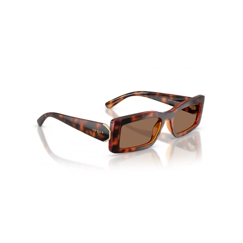 Óculos de Sol Vogue 0VO5674S W6567353 Acetato Marrom Mesclado com lentes na cor Marrom