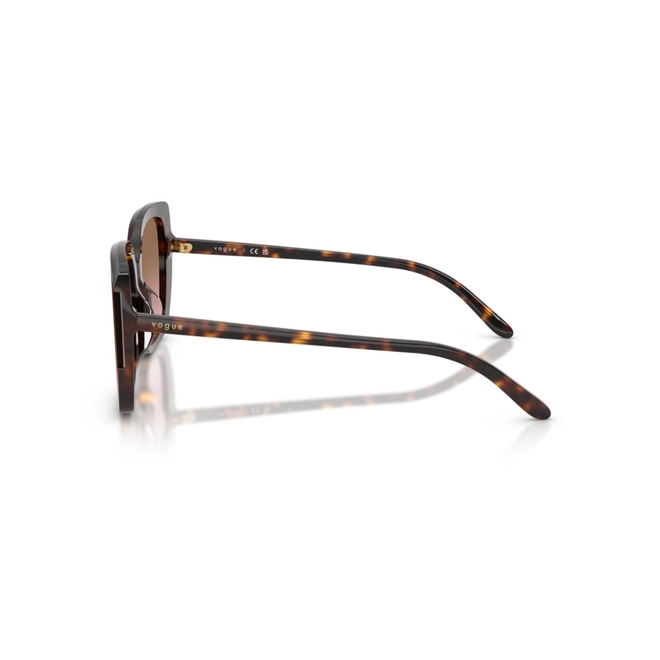 Óculos de Sol Vogue 0VO5684SD W6561465 Acetato Marrom Mesclado com lentes na cor Marrom Degradê 4
