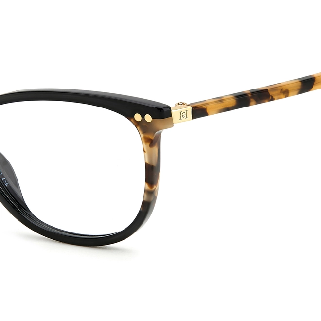 Óculos de Grau Carolina Herrera HER 0213 WR7 5415 R Acetato Preto Mesclado 4