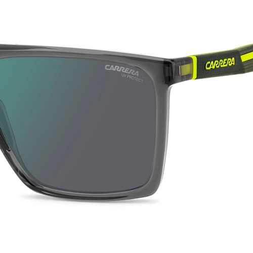 Óculos de Sol CARRERA 4019/S 0UV 58MT S Poliamida Cinza com lentes na cor Verde Espelhado