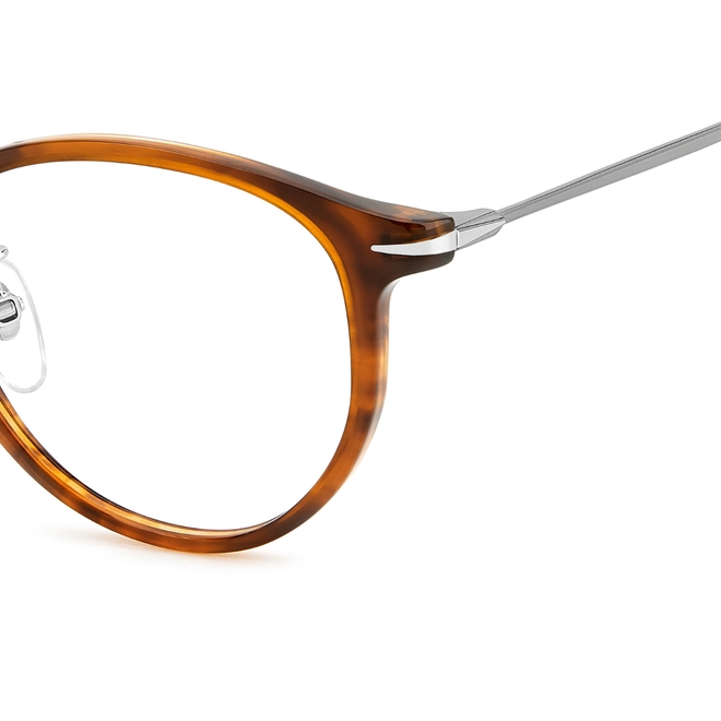 Óculos de Grau David Beckham DB 1149/G 6C5 4920 R Acetato Marrom Mesclado 4