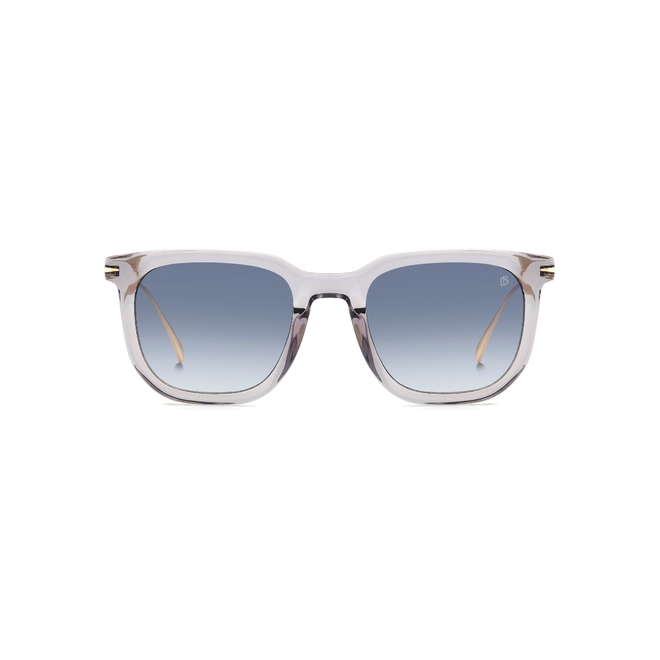 Óculos de Sol David Beckham DB 7119/S FT3 5108 S Acetato Cinza com lentes na cor Azul Degradê 2
