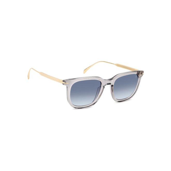 Óculos de Sol David Beckham DB 7119/S FT3 5108 S Acetato Cinza com lentes na cor Azul Degradê 3