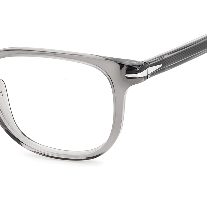 Óculos de Grau David Beckham DB 1123 KB7 5019 R Acetato Cinza Transparente 4