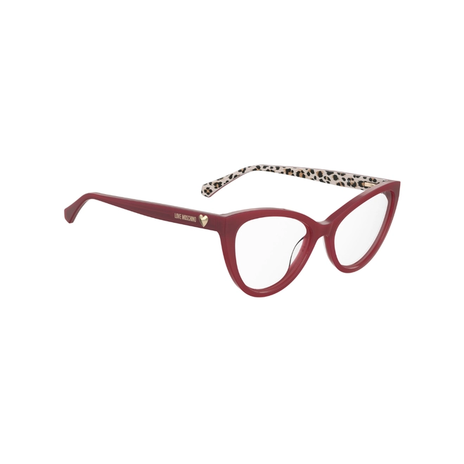 Óculos de Grau Love Moschino MOL631 WGX 5517 R Acetato Vermelho 3