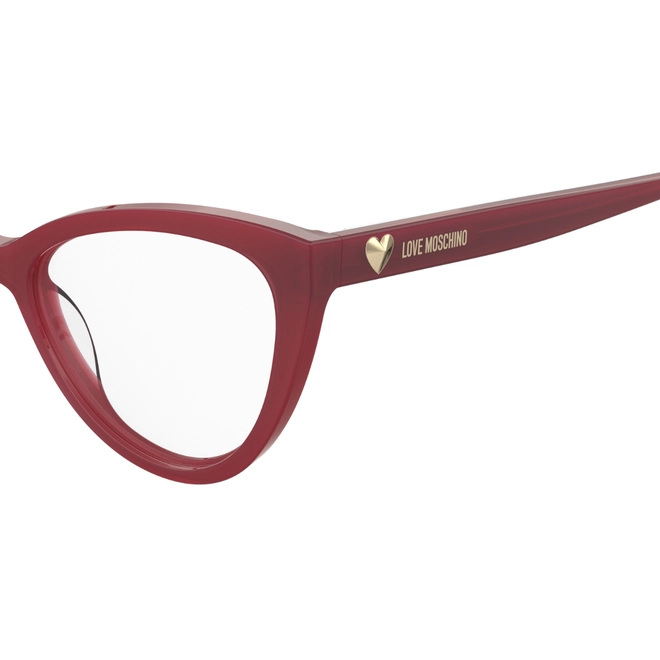 Óculos de Grau Love Moschino MOL631 WGX 5517 R Acetato Vermelho 4