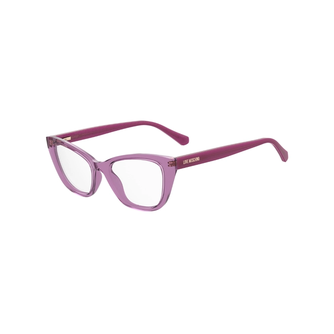 Óculos de Grau Love Moschino MOL636 MU1 5218 R Acetato Rosa 1