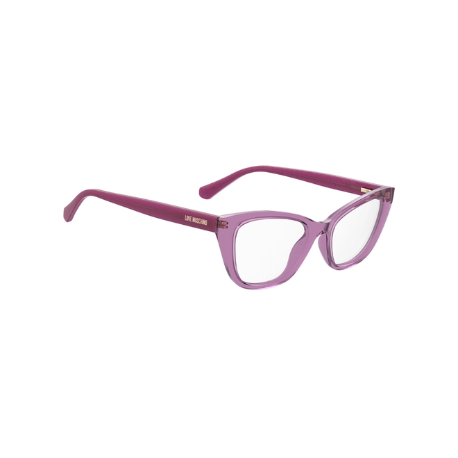 Óculos de Grau Love Moschino MOL636 MU1 5218 R Acetato Rosa 3