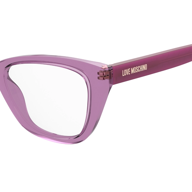 Óculos de Grau Love Moschino MOL636 MU1 5218 R Acetato Rosa 4