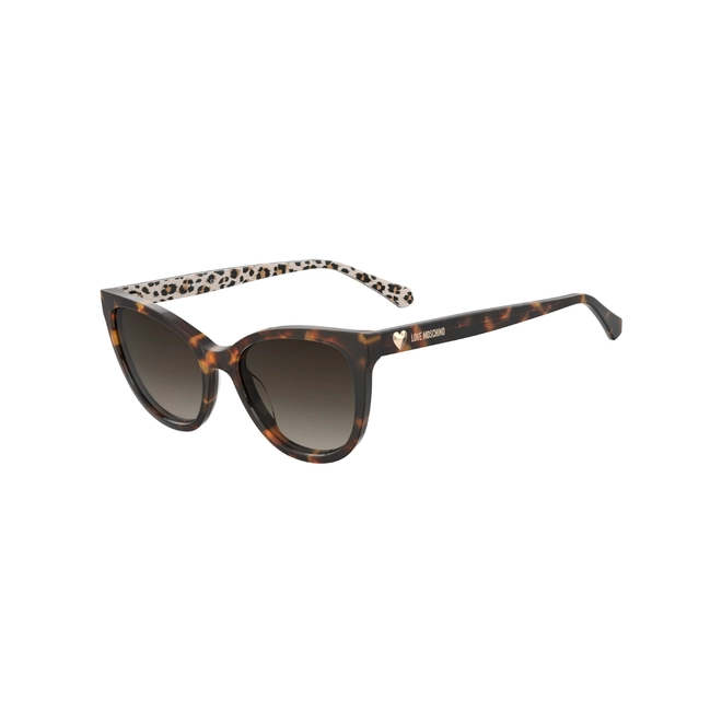 Óculos de Sol Love Moschino MOL072/S H7P 54HA S Acetato Marrom Mesclado com lentes na cor Marrom Degradê 1