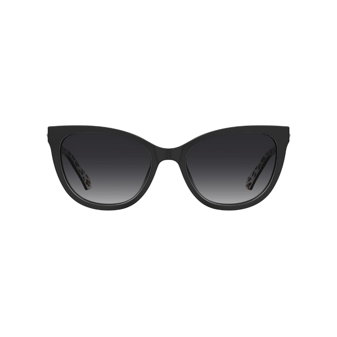 Óculos de Sol Love Moschino MOL072/S 7RM 549O S Acetato Preto com lentes na cor Cinza Escuro Degradê 2