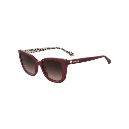 Óculos de Sol Love Moschino MOL073/S WGX 54HA S Acetato Vermelho com lentes na cor Marrom Degradê