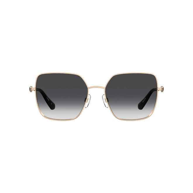 Óculos de Sol Love Moschino MOL075/S 000 569O S Metal Rose com lentes na cor Cinza Escuro Degradê 2