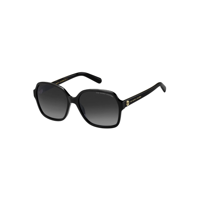 Óculos de Sol Marc Jacobs MARC 526/S 807 579O Acetato Preto com lentes na cor Cinza Escuro Degradê 1