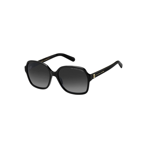 Óculos de Sol Marc Jacobs MARC 526/S 807 579O Acetato Preto com lentes na cor Cinza Escuro Degradê