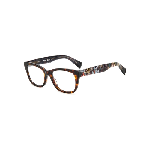 Óculos de Grau Missoni MIS 0128 086 5217 R Acetato Marrom Mesclado