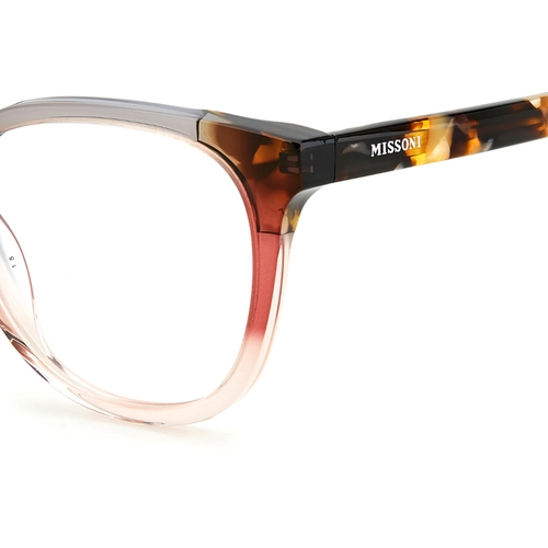Óculos de Grau Missoni MIS 0100 HAQ 5317 Acetato Rosa Mesclado