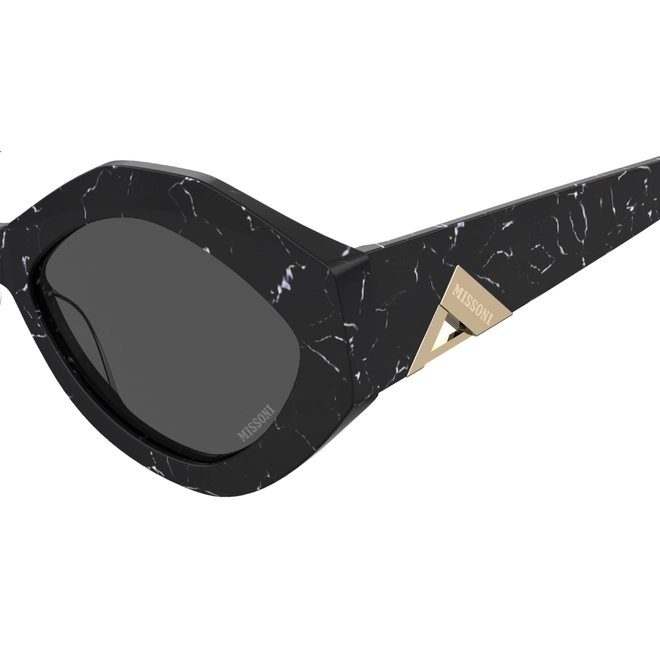 Óculos de Sol Missoni MIS 0169/S GBY 56IR S Acetato Preto com lentes na cor Cinza 4