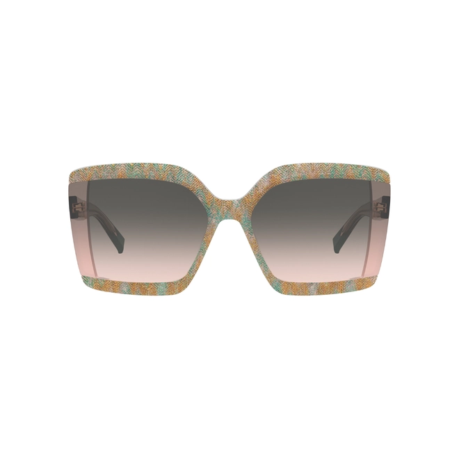 Óculos de Sol Missoni MIS 0186/S 038 62FF S Acetato Rosa Mesclado com lentes na cor Cinza Degradê Rosa 2