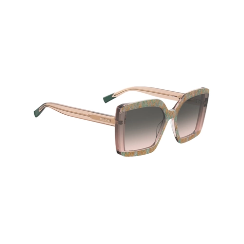 Óculos de Sol Missoni MIS 0186/S 038 62FF S Acetato Rosa Mesclado com lentes na cor Cinza Degradê Rosa