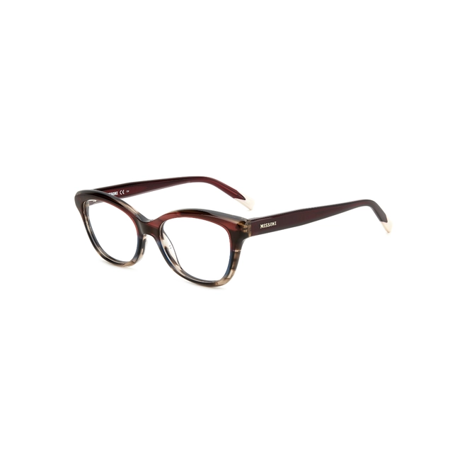 Óculos de Grau Missoni MIS 0118 3XH 5117 R Acetato Marrom e Vermelho 1