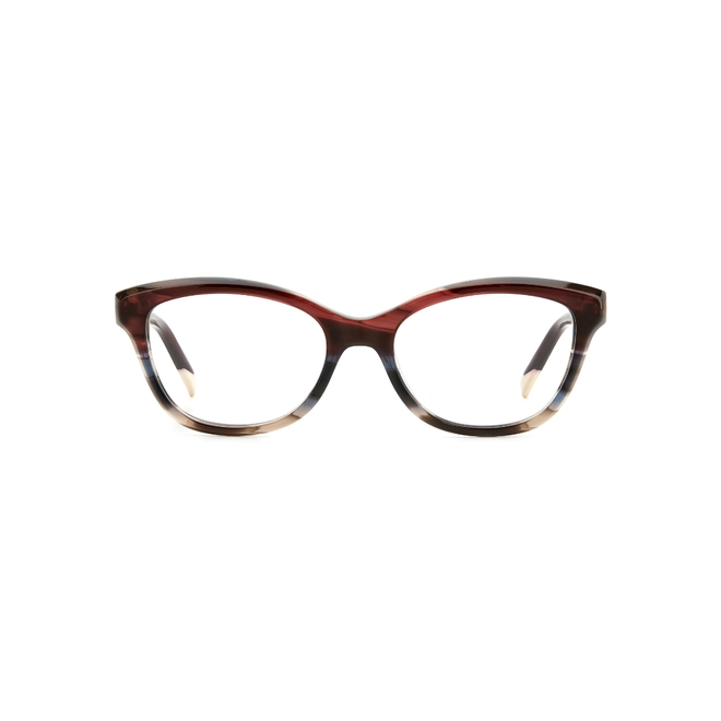 Óculos de Grau Missoni MIS 0118 3XH 5117 R Acetato Marrom e Vermelho 2