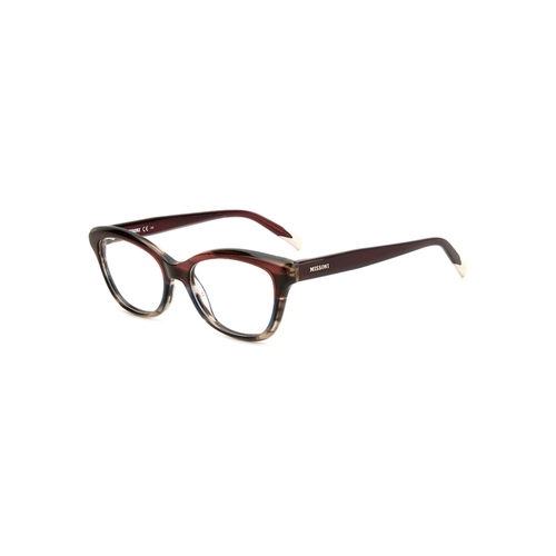 Óculos de Grau Missoni MIS 0118 3XH 5117 R Acetato Marrom e Vermelho